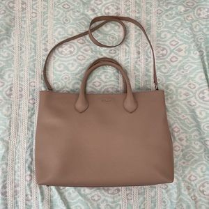 Furla Martha Saffiano Leather Light Pink Tote